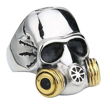 Load image into Gallery viewer, Skull Gas Mask Ring