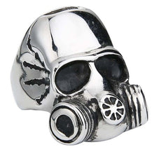 Load image into Gallery viewer, Skull Gas Mask Ring