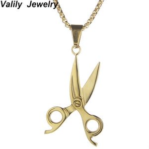Gold Scissors Necklace