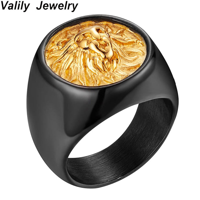Gold Lion Ring