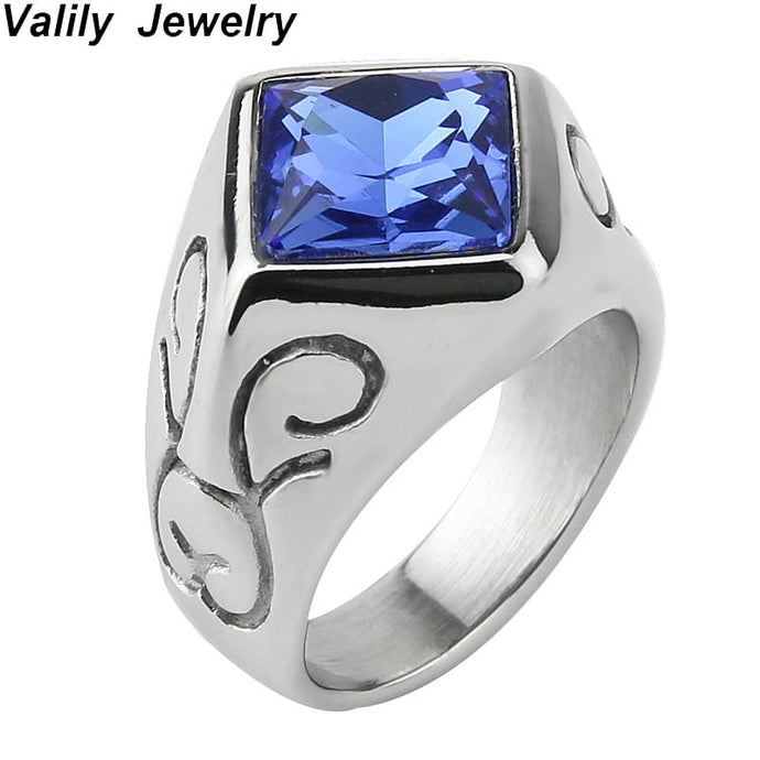 Blue Crystal Ring