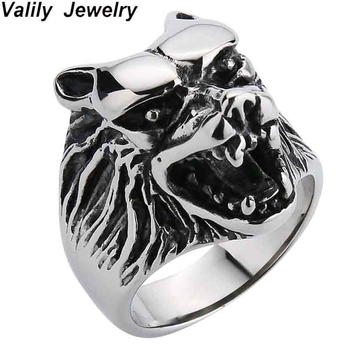 Vintage Wolf Ring